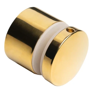 Punkthalter für Glas 10,38-17,52mm Ø 50/30/M10x40 EDELSTAHL AISI304 flaches System gold