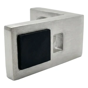 Glashalter 40x35x20 mm AISI304 flaches System satin