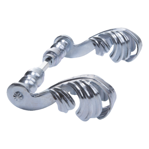 Postal – geschmiedeter Türgriff für Tore und Gartentore H135×L90 mm Komplett-Set verzinkt