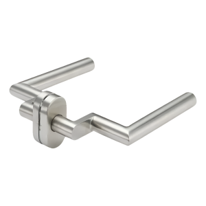 PSG Katania – Edelstahl-Türdrücker mit ovalem Schild und Abstand