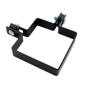 Eckschelle für Zaunpaneele 100x100 mm schwarz