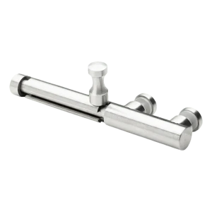 Riegel für Glastür aus Edelstahl AISI 304 ø20 mm Satin – Einschraubmontage