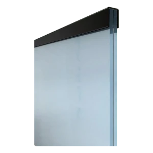 Kozza Handlauf Aluminium rechteckig 30,1×25 mm schwarz für Glas 16–21,52 mm – 5 m