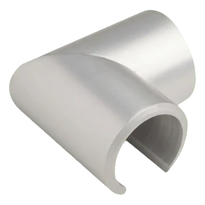 Kozza – Balustradenelement Winkel 90° für Aluminium-Handlauf ø 40 mm auf Glas 12–21,52 mm