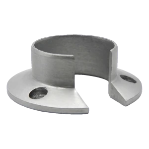 Kozza – Axialbefestigung für runden Aluminiumhandlauf ø 40 mm, eloxiert matt