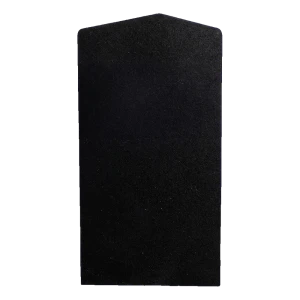 Kozza seitliche Endkappe links für Glasgeländer U-Profil KE 100 – schwarz, Aluminium