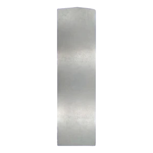 Kozza KE 100 – Aluminium-Seitenabschluss links für U-Profile von Vollglas-Balustradensystemen