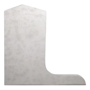 Kozza seitliche Endkappe links für Glasgeländerprofil L KE 105 – Aluminium matt eloxiert