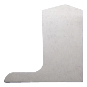 Kozza Seitlicher Endkappen rechts für Glasgeländer-Profil L KE 105 – Rohaluminium