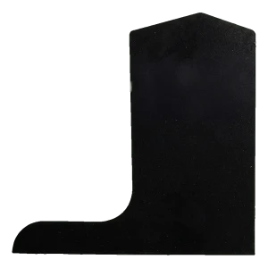 Kozza rechte Seitenabschlusskappe für Ganzglasgeländerprofil KE 105 – schwarz