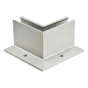 Aluminium Eckprofil L innen für Vollglasgeländer 230×120×95 mm