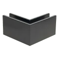 Kozza KE 100 – U-Profil Innenecke 90° für Vollglasgeländer, dunkelgrau 000-855 (2)