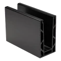 Kozza KE 100 – U-Profil für Vollglasgeländer 5000 mm schwarz, Befestigung von oben 000-861 (1)
