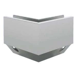 Kozza KE 120 – U-Profil Außenecke 90° für Ganzglasgeländer, außen, seitliche Befestigung