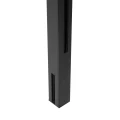 Eckpfosten Geländer 45x45x1283mm Glas 8,72mm dunkelgrau Kozza KR7500 000-890 (2)
