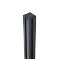 Eckpfosten Geländer 45x45x1283mm Glas 8,72mm dunkelgrau Kozza KR7500 000-890 (6)
