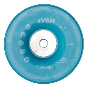 VSM Turbo Pad 3 – gerippte Stützscheibe für Fiberscheiben 125 mm M14