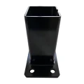Grundplatte für Zaunpfosten 80x80 mm 8 mm schwarz 000-786 (3)