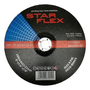 Star Flex – Schruppscheibe (Trennscheibe) 230 × 6,0 mm T27 Stahl und EDELSTAHL