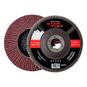 Star Flex Fächerscheibe gewölbt T29 125 mm für Stahl – Körnung 60