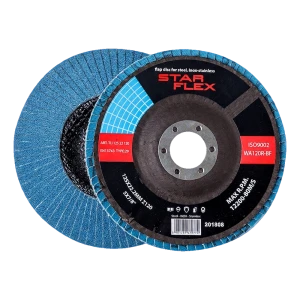Star Flex – Fächerscheibe abgewinkelt T29 125 mm Zirkonoxid Z120 INOX
