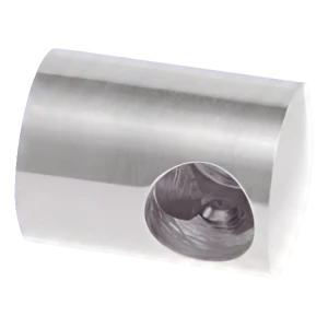 PSG Endhalter links für Geländerstäbe ø 12 mm – Edelstahl AISI 304 satiniert