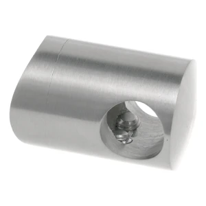 Durchgangsbefestigung für Geländerstab fi 12 mm für Rohr 42,4 mm – Edelstahl AISI 304 satiniert