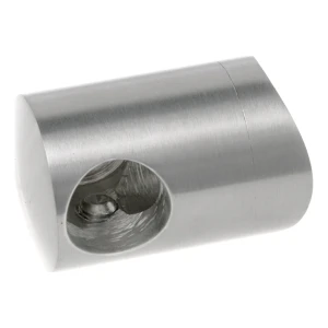 PSG rechter Endhalter für Balustrade für Stab ø 12 mm an Rohr 42,4 mm – Edelstahl AISI 304 poliert