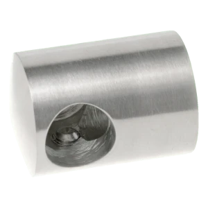 PSG Endhalter rechts für Stab ø 12 mm – Flächenmontage, Edelstahl AISI 304