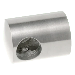 PSG Endhalter rechts für Stab ø 16 mm – Flächenmontage, AISI 304 satiniert