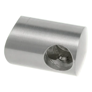 PSG Endhalter links für Stab Ø 12 mm auf Rohr 42,4 mm – Edelstahl AISI 304 poliert