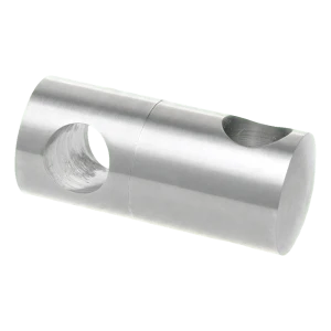 PSG doppelter Durchgangshalter für Geländerstäbe fi 12 mm – Edelstahl AISI 304 satiniert