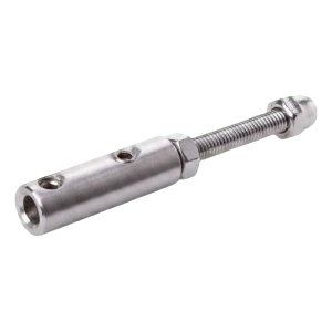 Halterung für Seil ⌀ 4–6 mm für Balustrade – Flächenbefestigung, Edelstahl AISI 304, satiniert