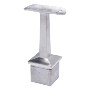 PSG Handlaufträger Edelstahlbalustrade 42,4 mm für Pfosten 40x40 mm – geklebt, satiniert
