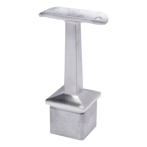 PSG Handlaufträger Edelstahlbalustrade 42,4 mm für Pfosten 40x40 mm – geklebt, satiniert 001-046 (1)