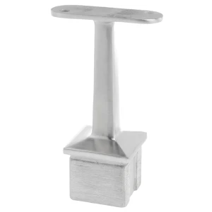 PSG Handlaufträger für Flachhandlauf geklebt an Pfosten 40×40 mm – Edelstahl AISI 304 satiniert