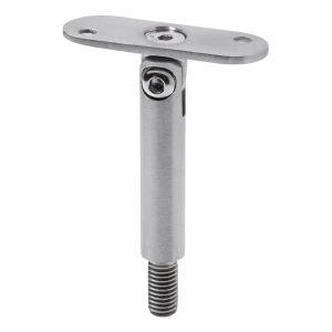 Gelenkstab für Handlaufstütze fi 14×75 mm mit flacher Platte – AISI 304 satin, Gewinde M8