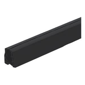 Gummidichtung für Glasauflage-Handlauf 8–11 mm, 24×24 mm, schwarz