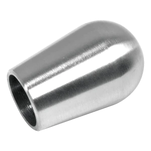 Stabstabende für Geländer Ø 12 mm oval H30 Edelstahl satiniert