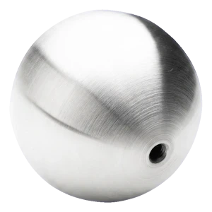 PINOX Hohlkugel für Geländer zum Einschrauben Ø100 mm M10 – Edelstahl satiniert