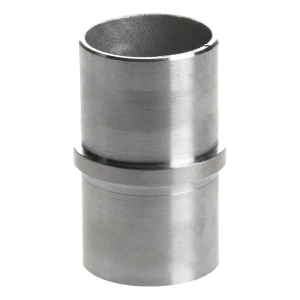 Gerader Handlauf-Rohrverbinder 48,3 mm eingeklebt – Edelstahl AISI 304 satiniert