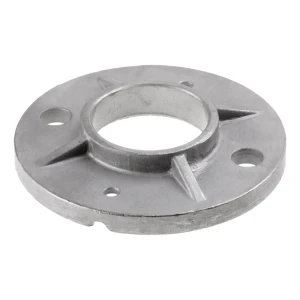 Verstärkte Geländerpfosten-Grundplatte zum Schweißen Ø 100 mm – Edelstahl AISI 304