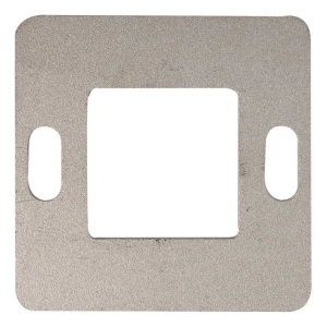 Baluster-Montageplatte 80×80 mm AISI304 System 40×40 Oberfläche roh