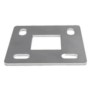 Geländerpfostenbasis zum Schweißen 80×80 mm – Edelstahl AISI 304, System 40×40