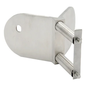 PINOX Außenecken-Halterung für Geländerpfosten 42,4 mm – AISI 304 satiniert