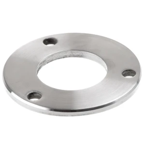 Grundplatte für Geländerpfosten zum Schweißen Ø 85 mm – Edelstahl AISI 304 satiniert, System 42,4