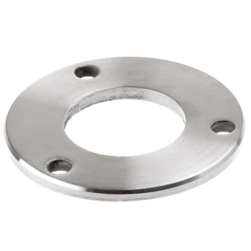 Grundplatte für Geländerpfosten zum Schweißen Ø 85 mm – Edelstahl AISI 304 satiniert, System 42,4 001-188 (1)